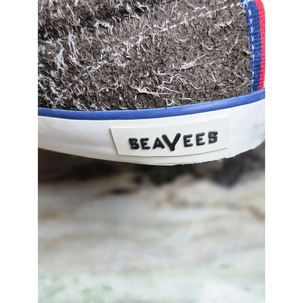 SeaVees‎ Westwood Sneaker Mens 11.5 Brown Hairy Suede Low Top Lace Up